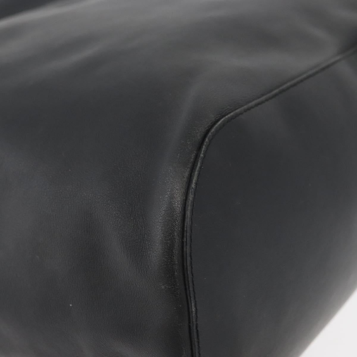 Vintage 1999 Tom Ford Gucci Black Leather Ring Handle Bag