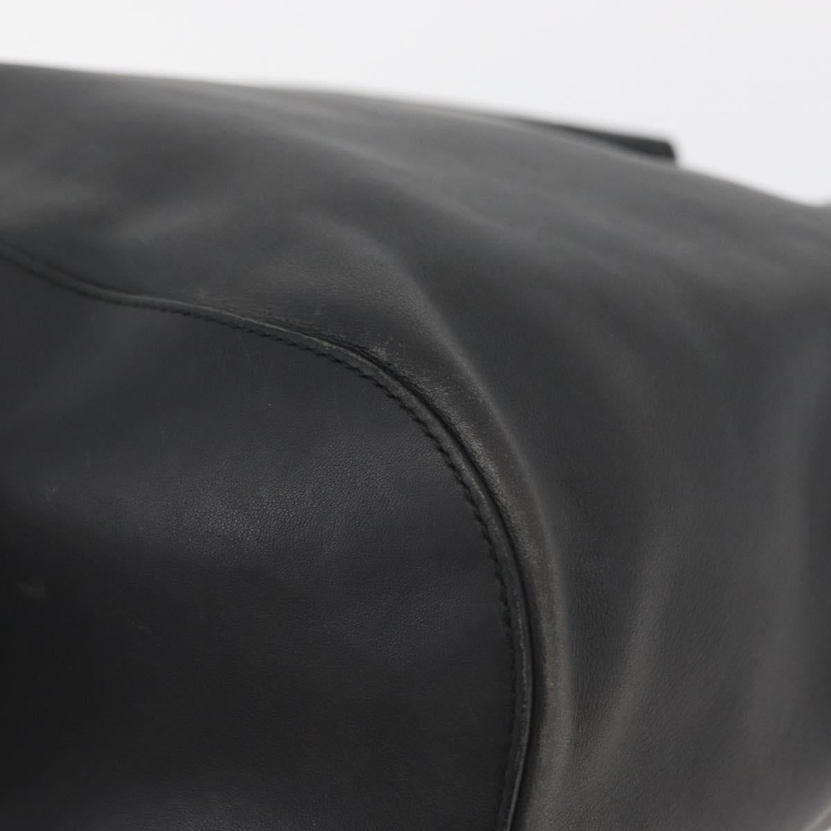 Vintage 1999 Tom Ford Gucci Black Leather Ring Handle Bag