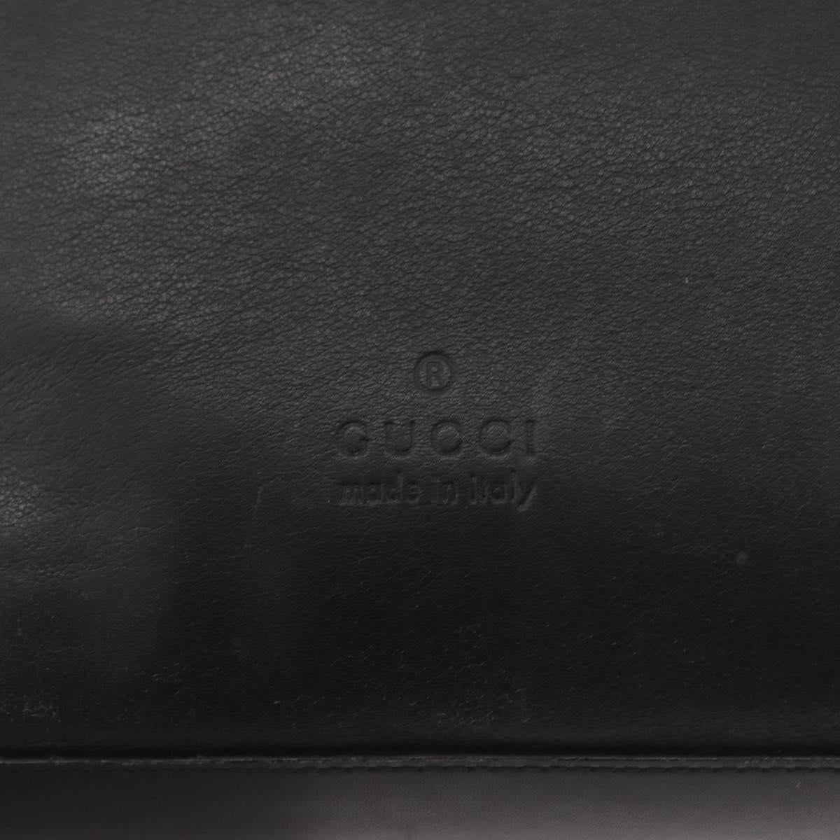 Vintage 1999 Tom Ford Gucci Black Leather Ring Handle Bag