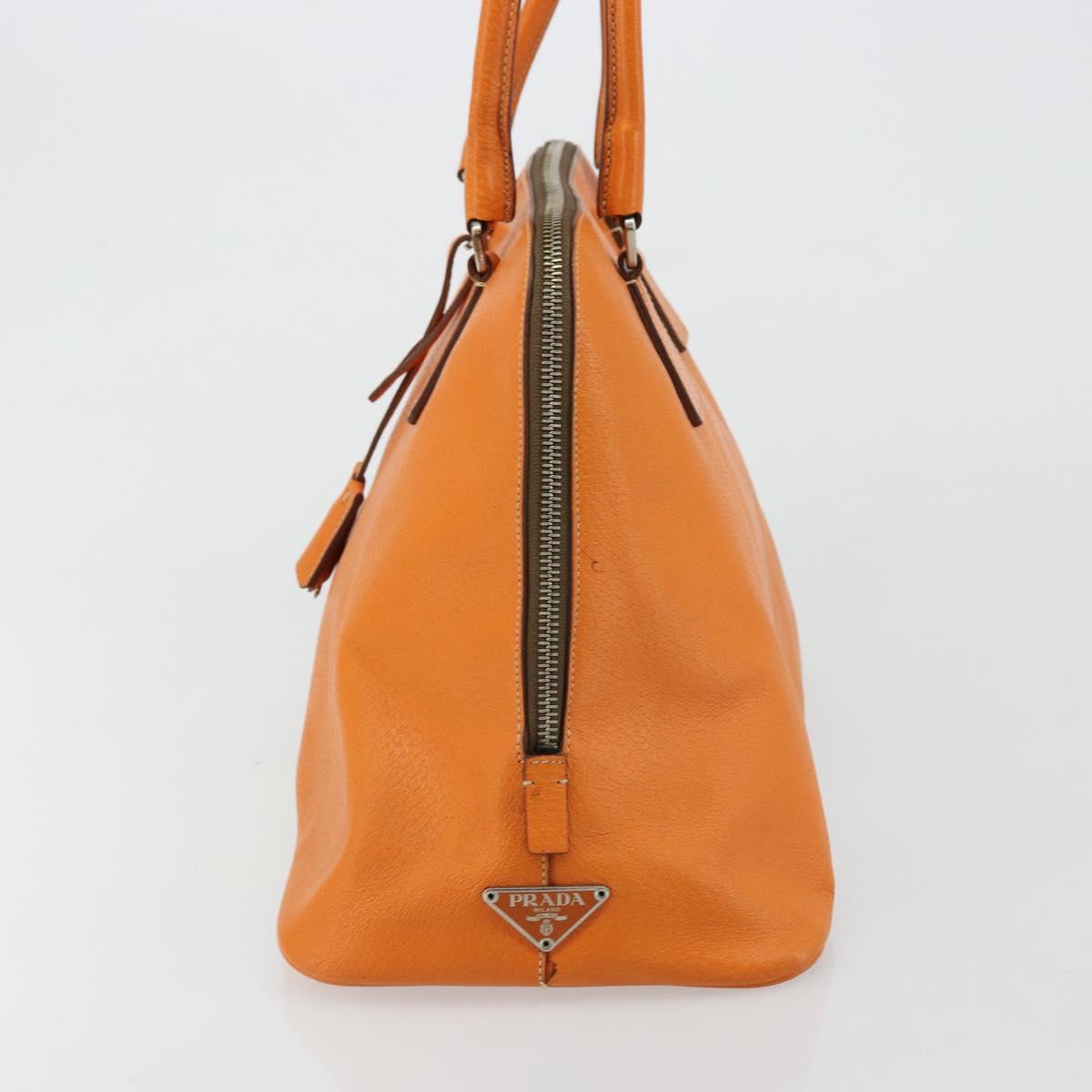 Vintage 2001 Prada Papaya Cinghiale Leather Dome Bag