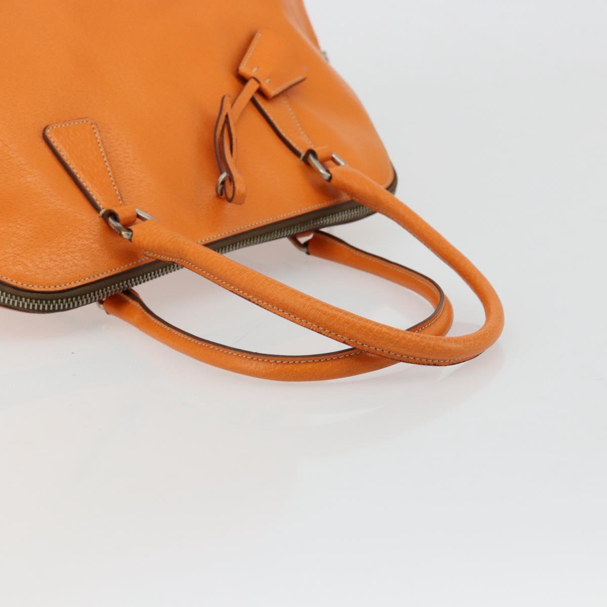 Vintage 2001 Prada Papaya Cinghiale Leather Dome Bag