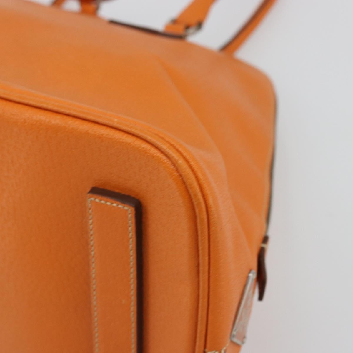Vintage 2001 Prada Papaya Cinghiale Leather Dome Bag