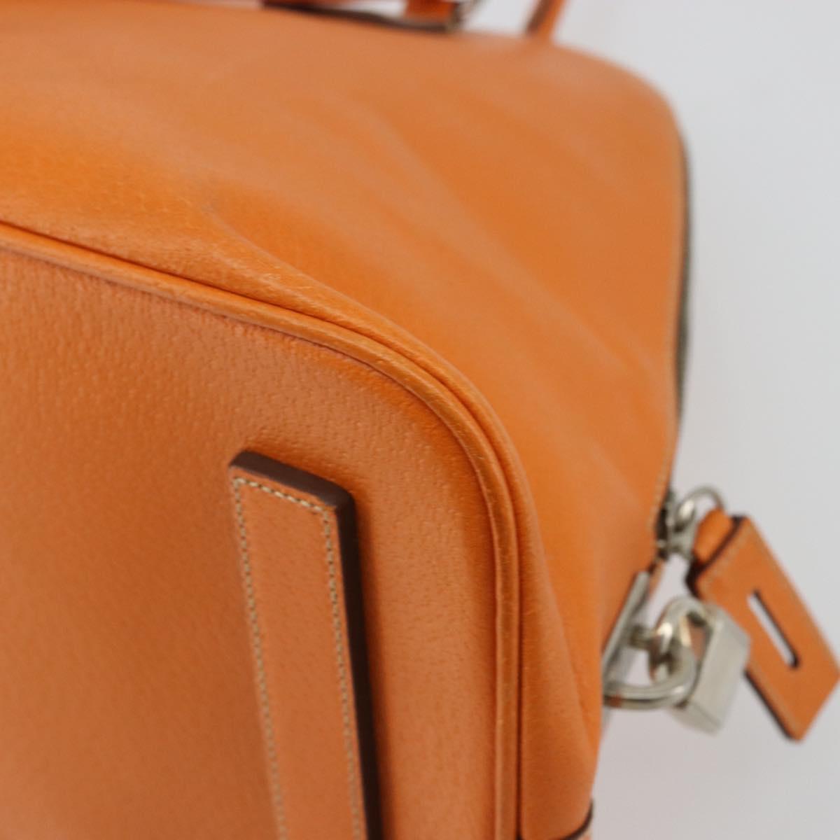 Vintage 2001 Prada Papaya Cinghiale Leather Dome Bag