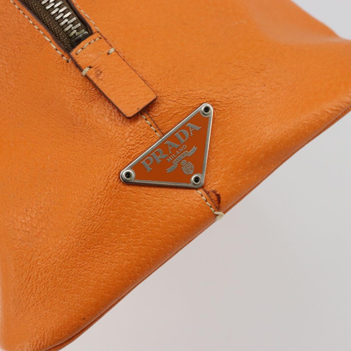 Vintage 2001 Prada Papaya Cinghiale Leather Dome Bag