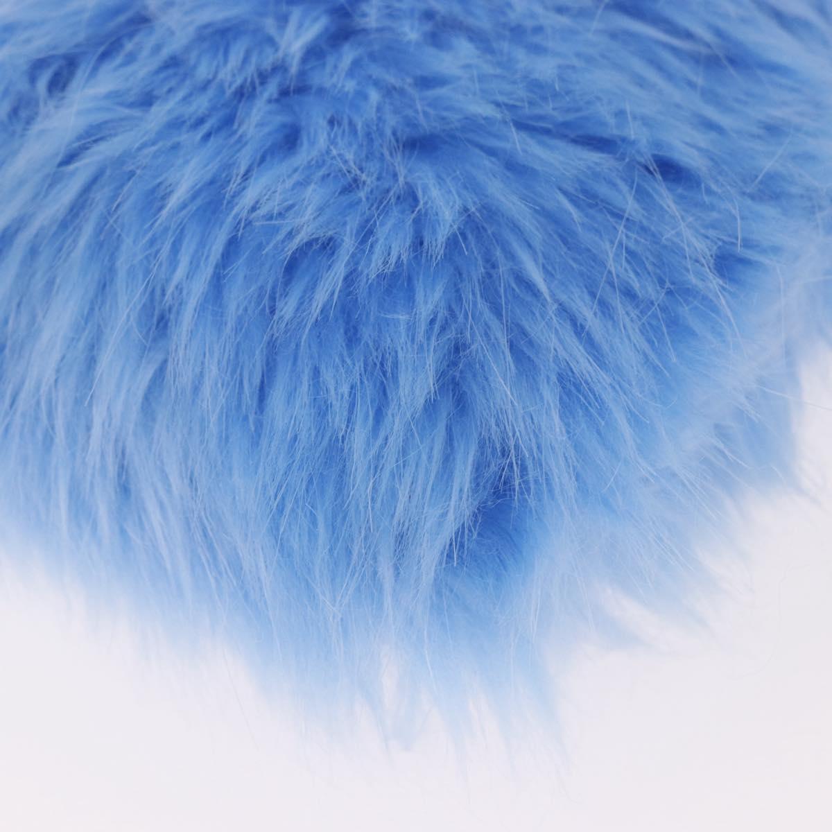 Vintage Y2K Prada Blue Faux Fur Wristlet Clutch