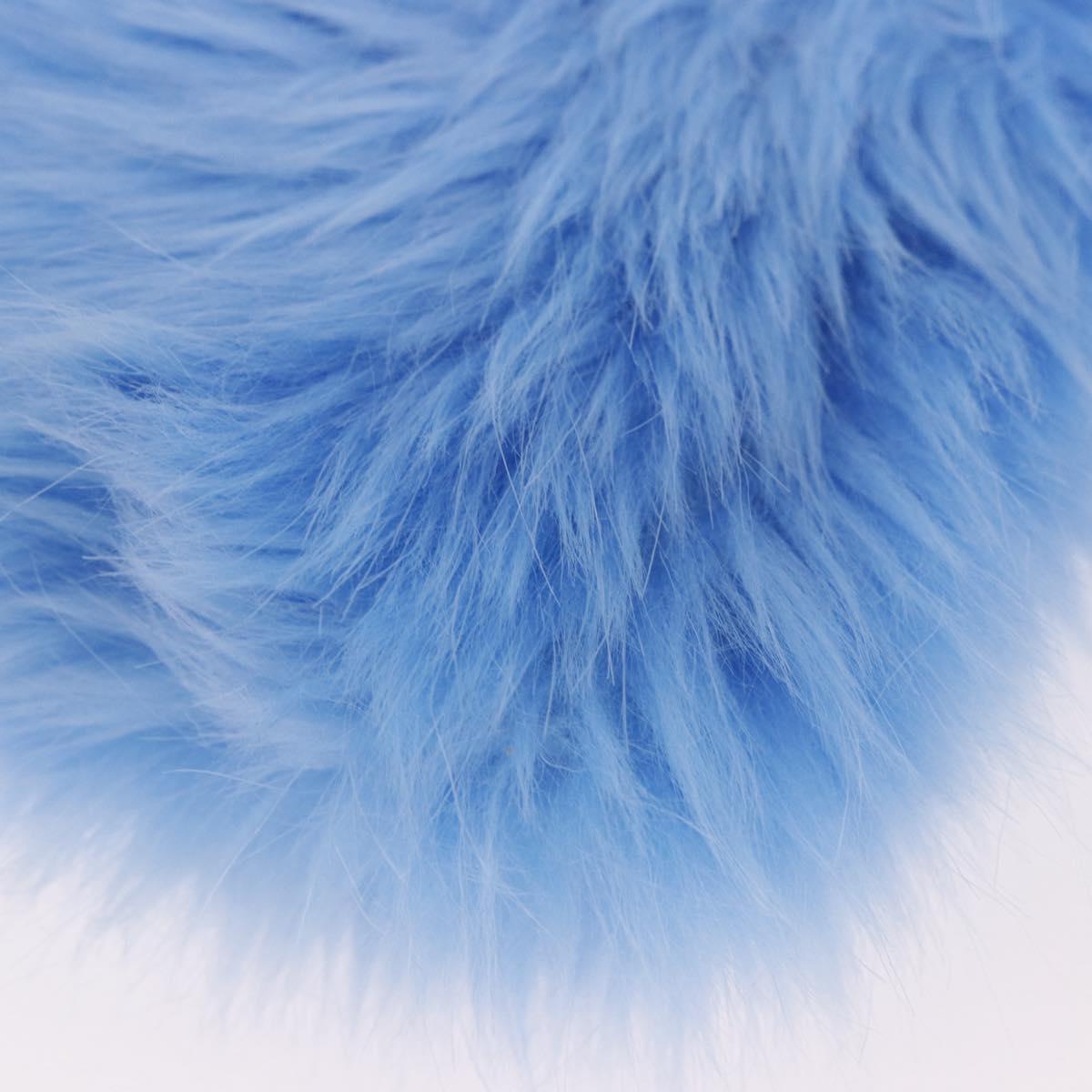 Vintage Y2K Prada Blue Faux Fur Wristlet Clutch