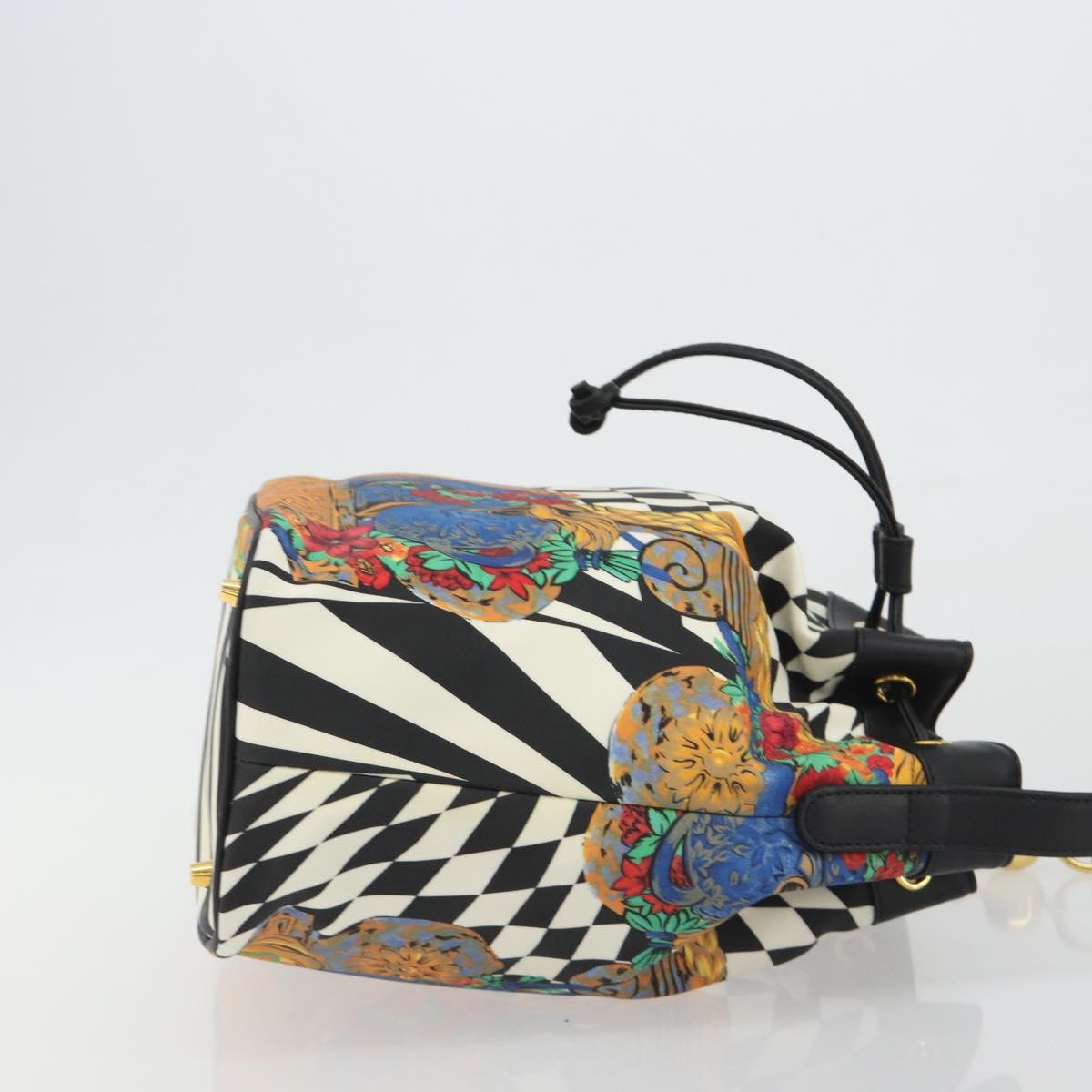 Vintage 80s/90s Gianni Versace Checkerboard Barocco Bucket Bag