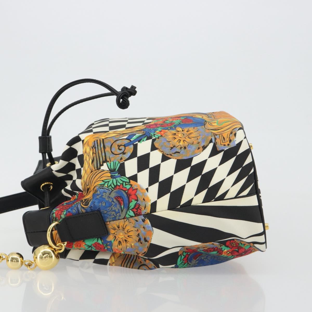 Vintage 80s/90s Gianni Versace Checkerboard Barocco Bucket Bag