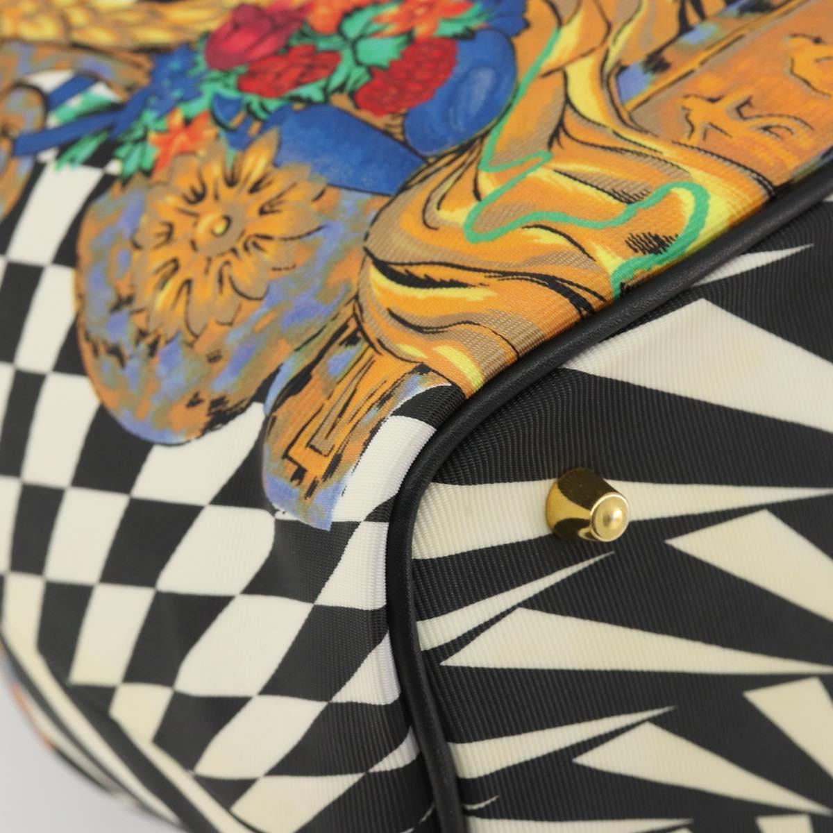 Vintage 80s/90s Gianni Versace Checkerboard Barocco Bucket Bag