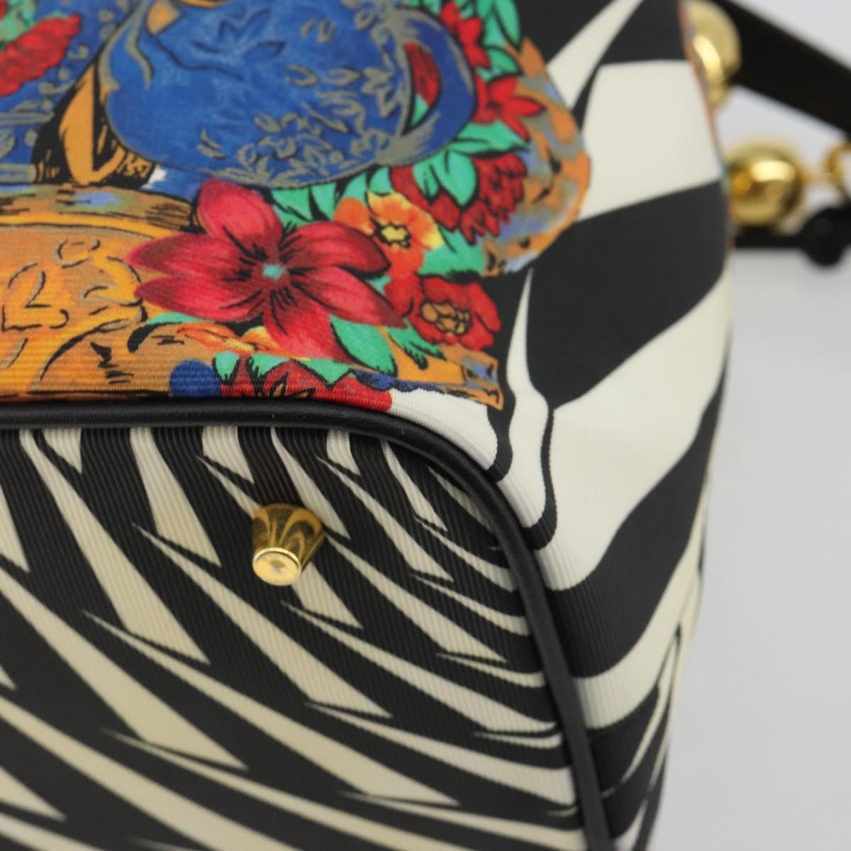 Vintage 80s/90s Gianni Versace Checkerboard Barocco Bucket Bag
