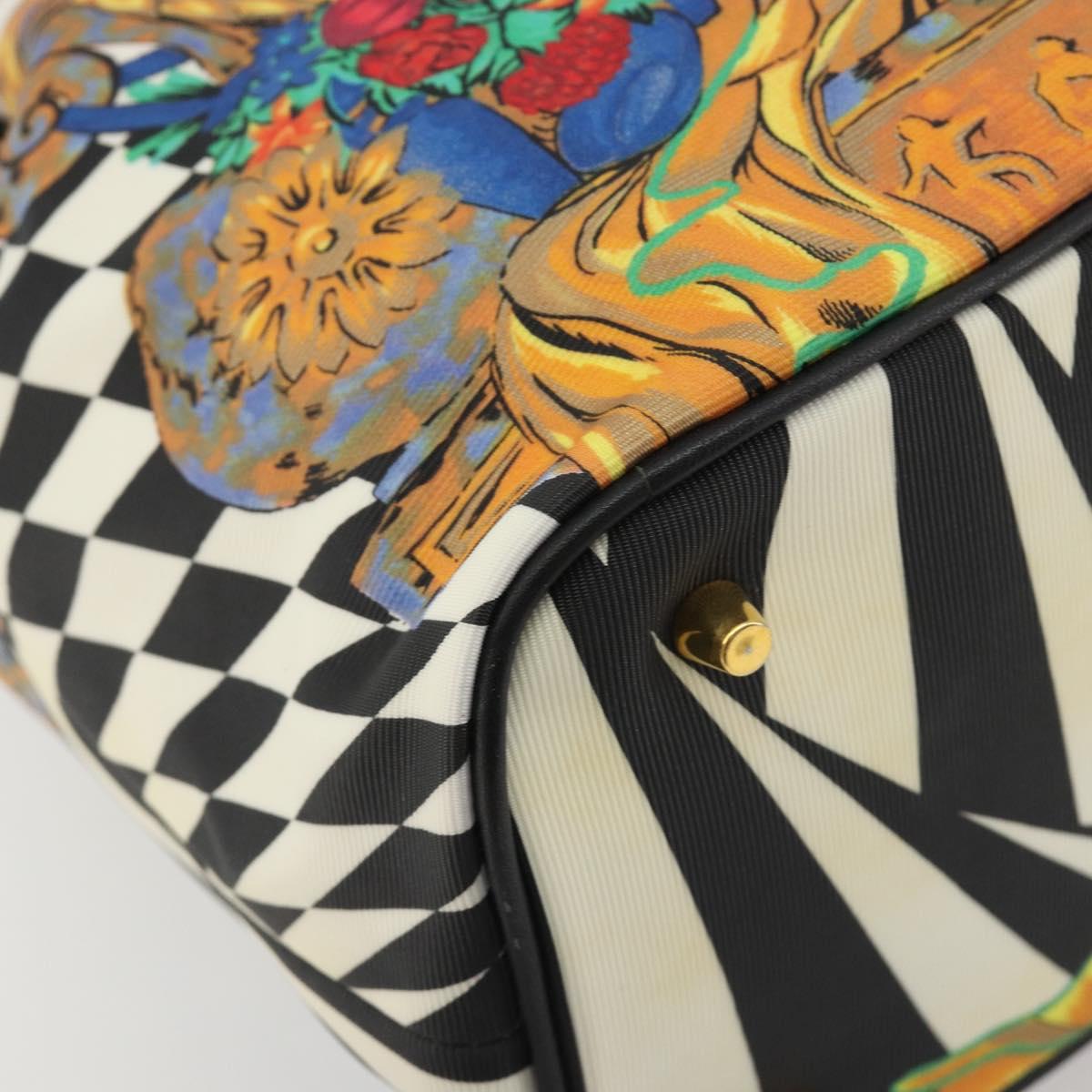 Vintage 80s/90s Gianni Versace Checkerboard Barocco Bucket Bag