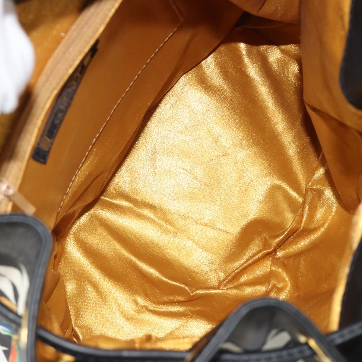 Vintage 80s/90s Gianni Versace Checkerboard Barocco Bucket Bag