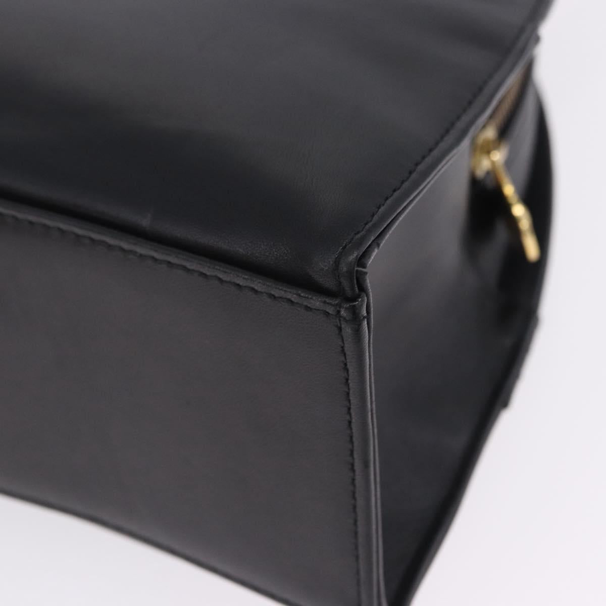 Vintage 90s Gianni Versace Black Leather Medusa Sunburst Tote