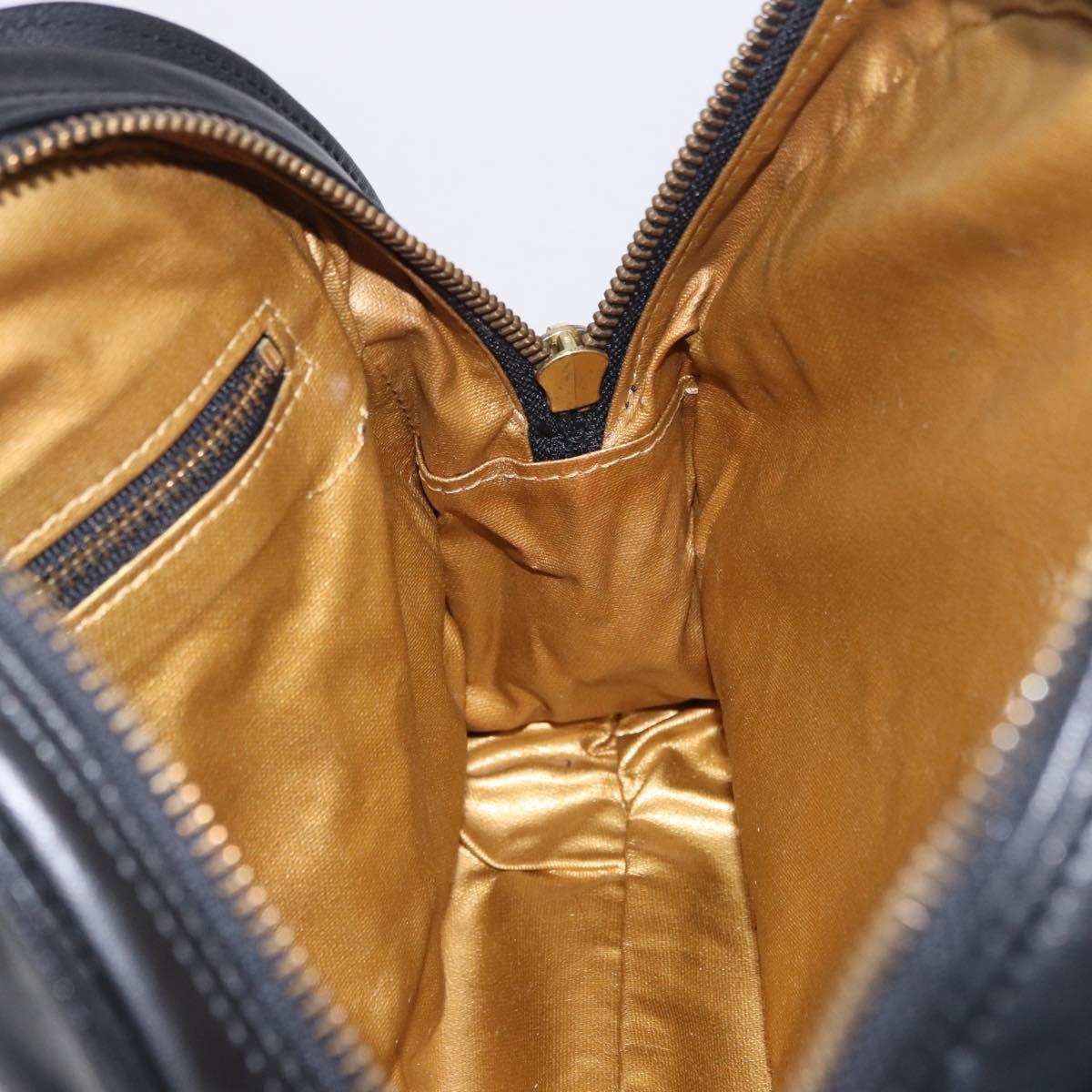 Vintage 90s Gianni Versace Black Leather Medusa Sunburst Tote