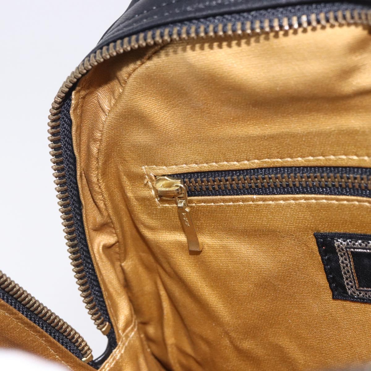 Vintage 90s Gianni Versace Black Leather Medusa Sunburst Tote