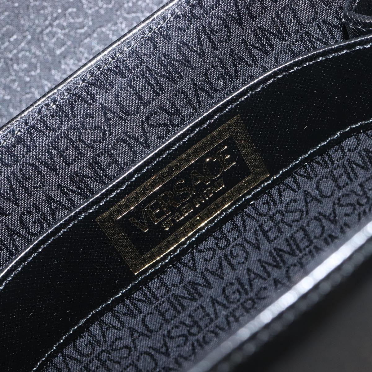 Vintage 90s Gianni Versace Sunburst Leather Vanity Bag